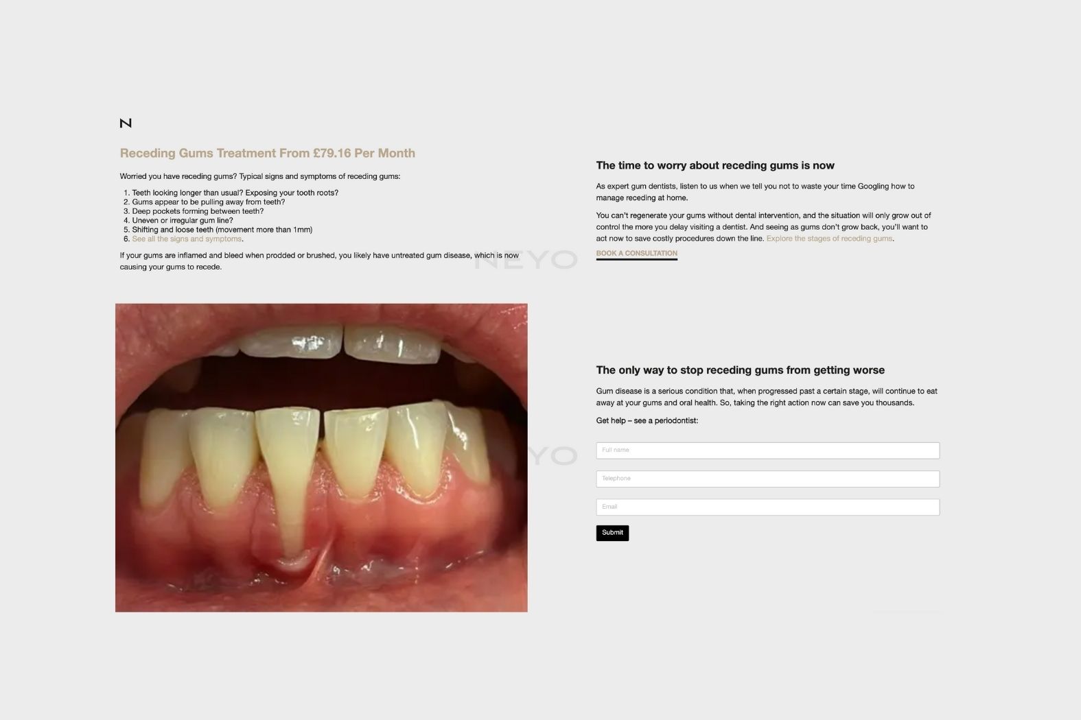 dental copywriting example